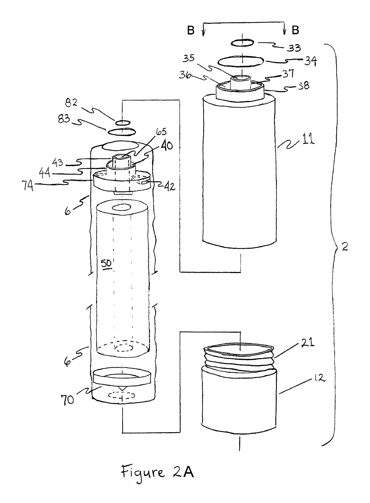 Filter assembly with self-contained disposable filter cartridge