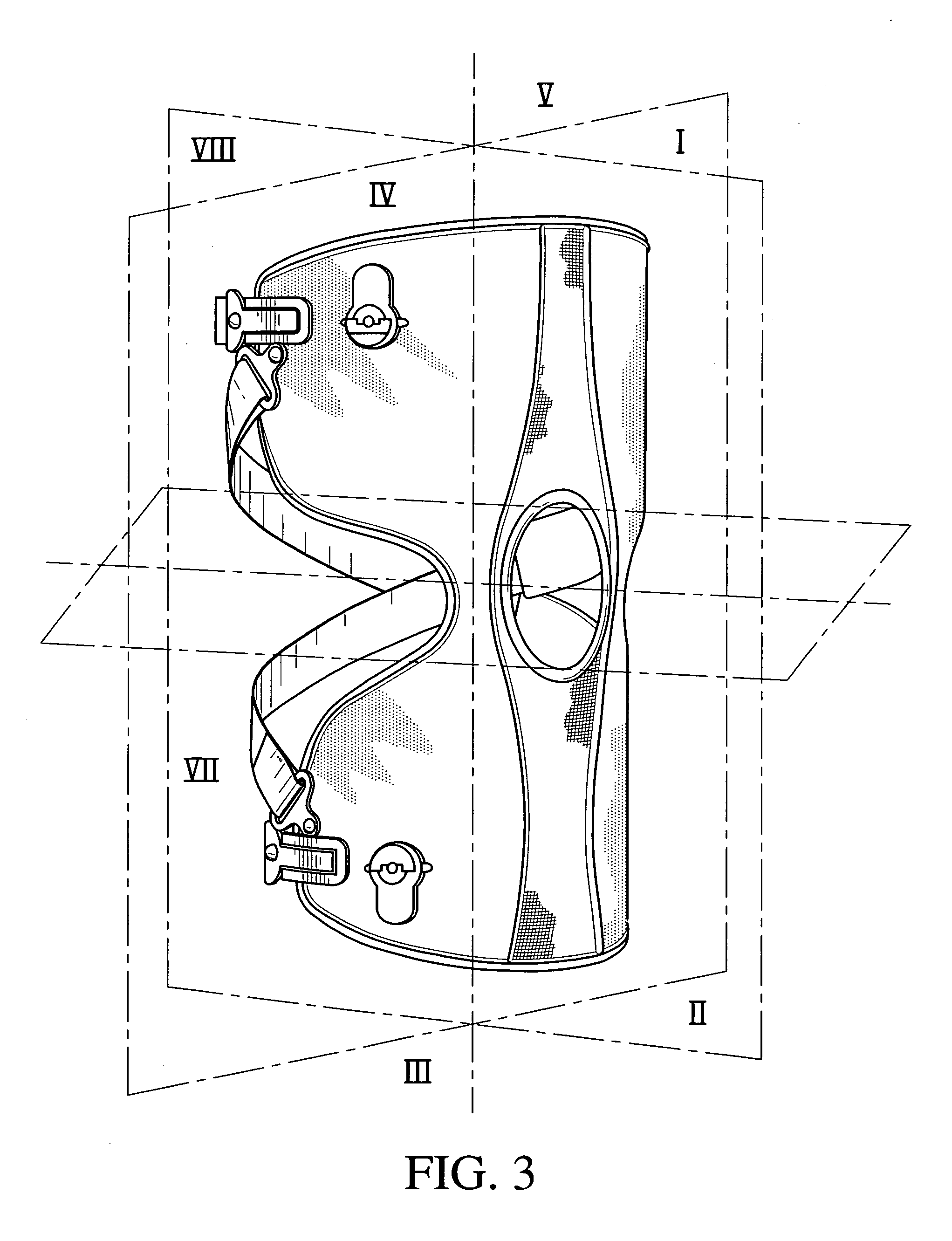 Knee brace and method for securing the same