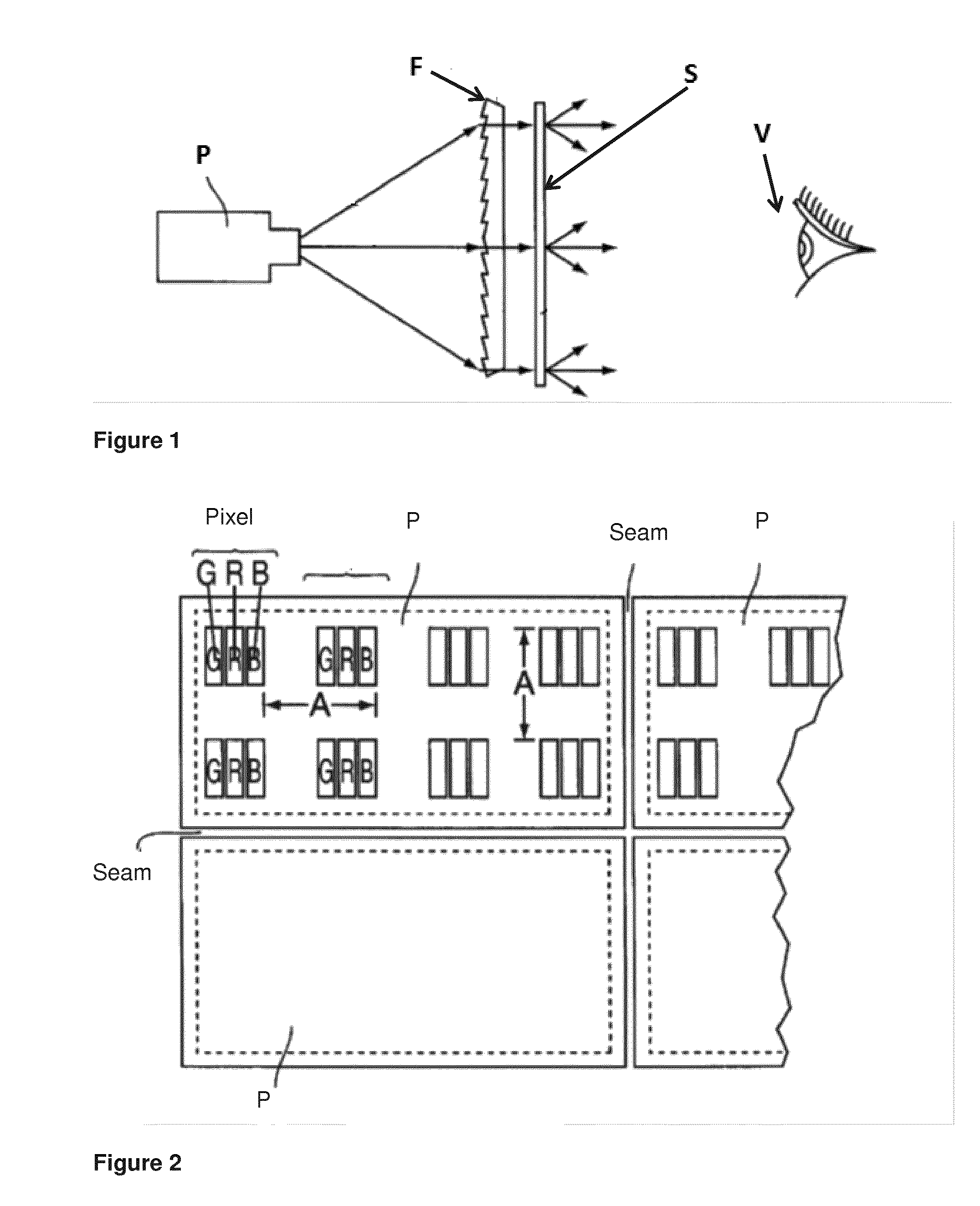 Seamless tiled displays