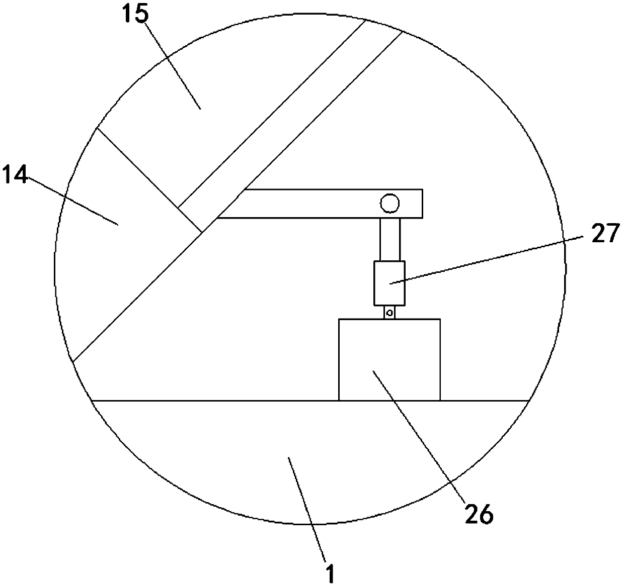 Conveniently used lifting device for garden clipping