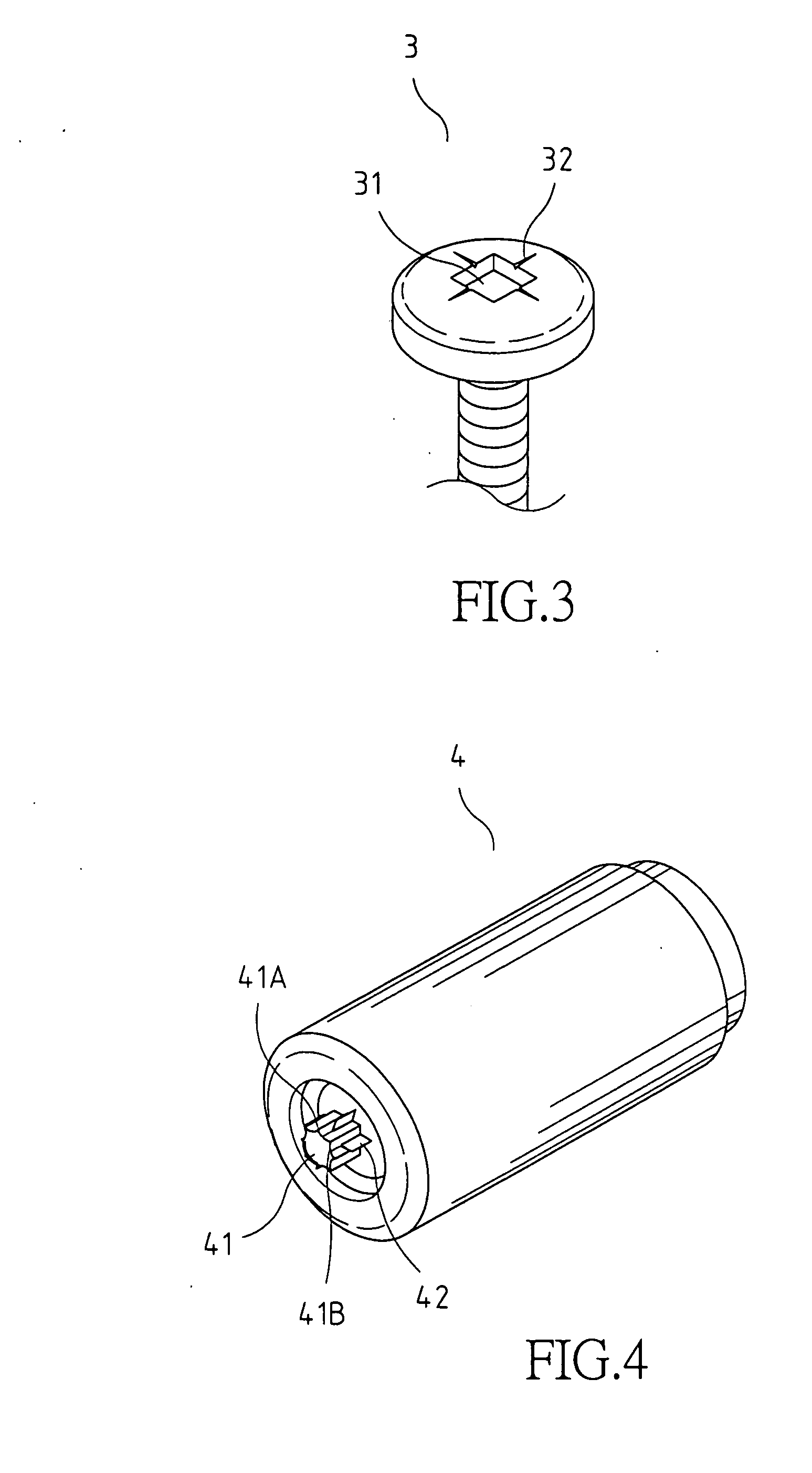 Screw head punch