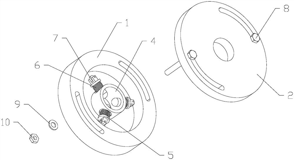 A positioning device for separated Hopkinson compression bar specimen