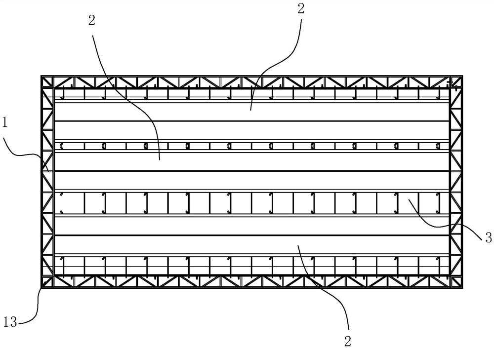 Wharf breast wall pipe gallery formwork structure and construction method