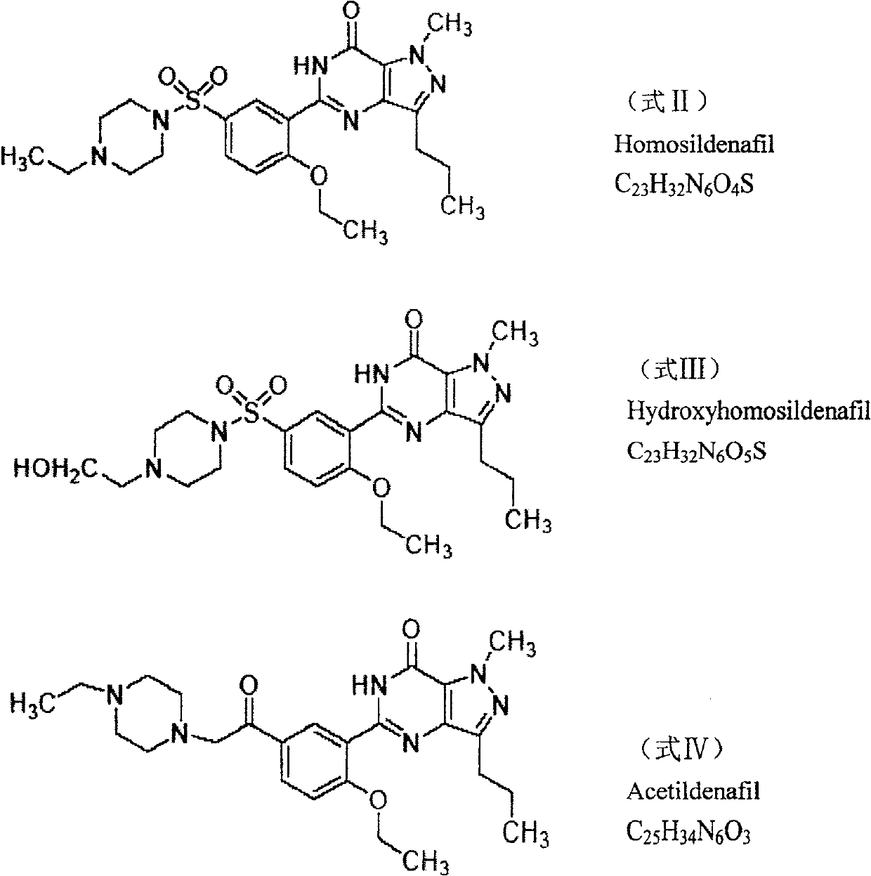 Method for assaying cedinafei and derivative thereof