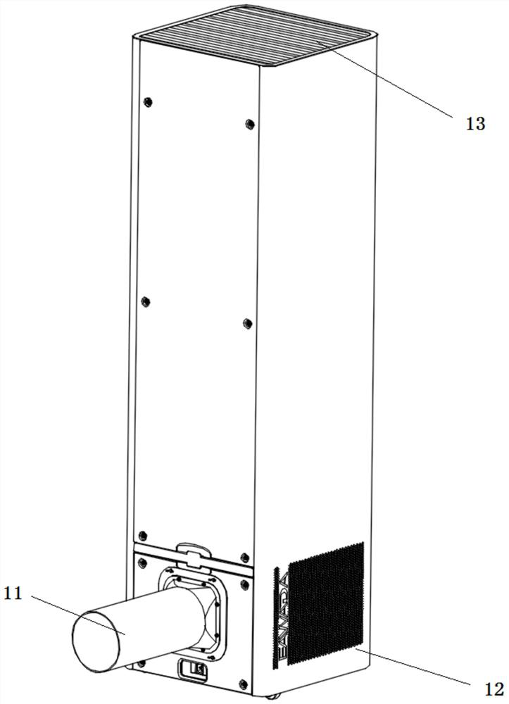 Whole-house pipeline-free purification and ventilation system