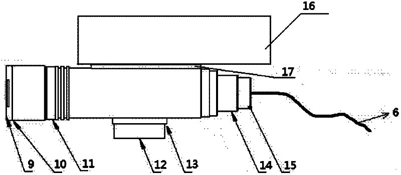 Spectrometer-component-based non-contact engine exhaust flame monitoring device