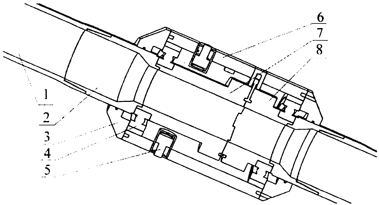 Automatic deviation rectifying device for hydraulic drill