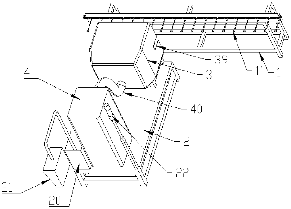 Automatic chain cleaning device