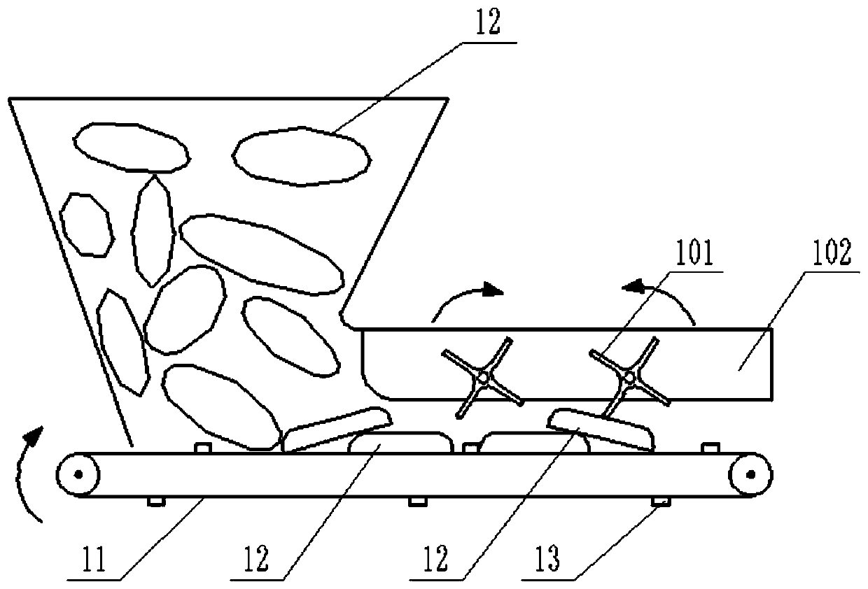 Deseeding machine for sunflower discs