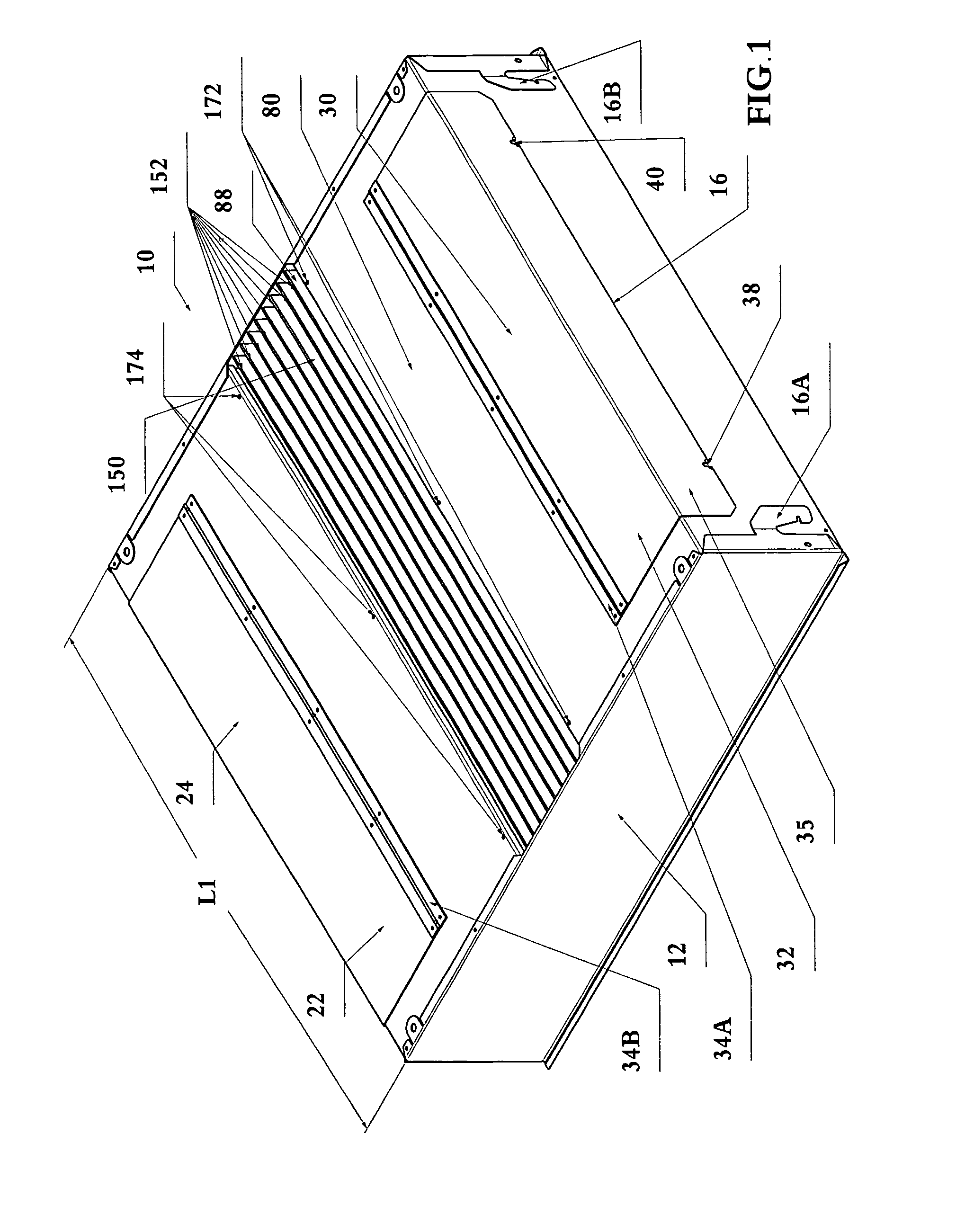 LED direct and indirect recessed lighting fixture with center diffuser lens basket and parallel reflectors, including rapid access doors to the fixture drivers and emergency battery pack