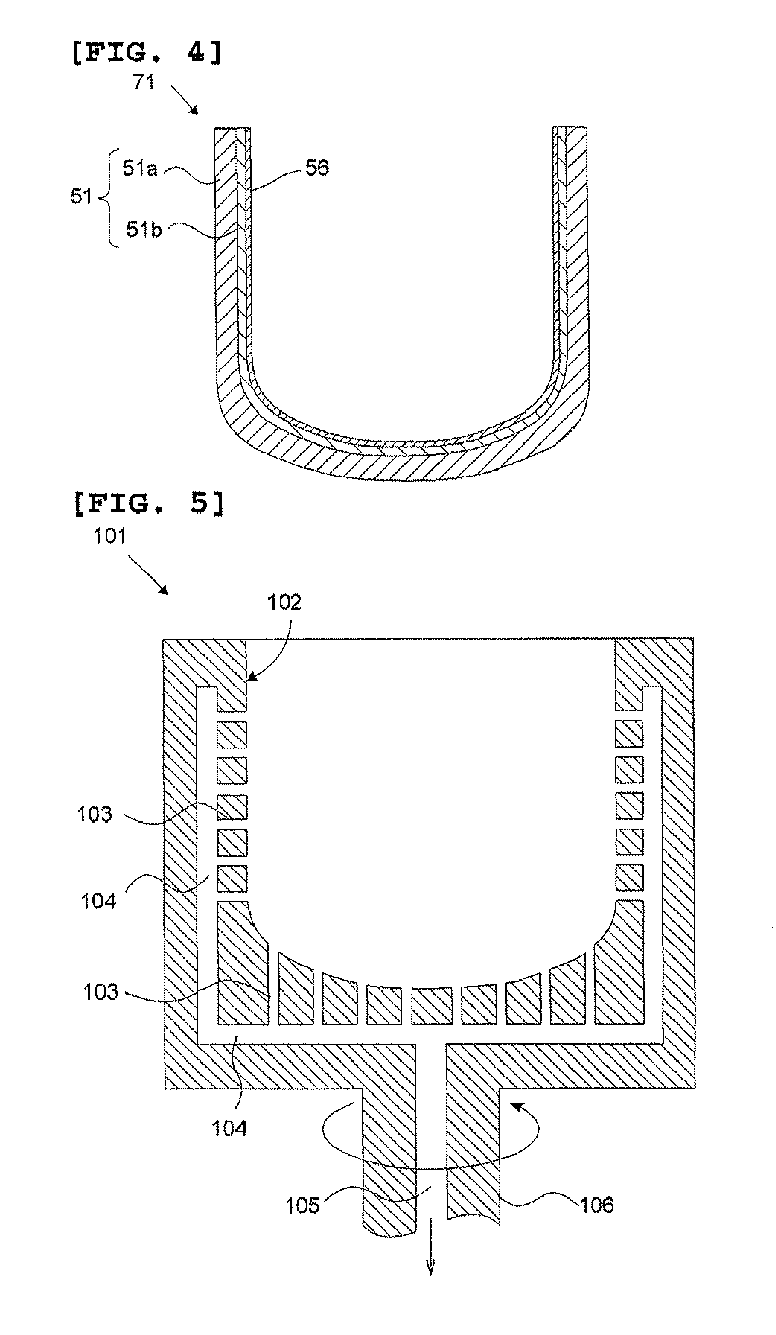 Silica container and method for producing the same