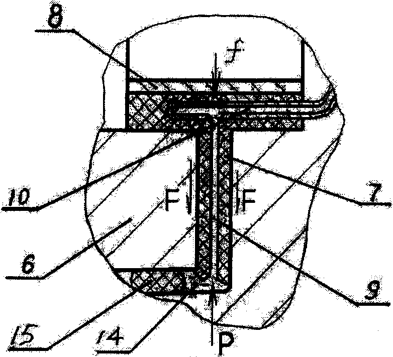 Process and device for inner pressure type conduits interface pressure testing