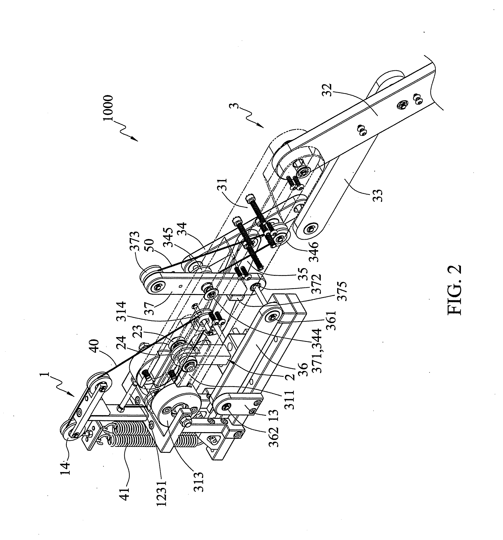 Auxiliary device for muscle strength training