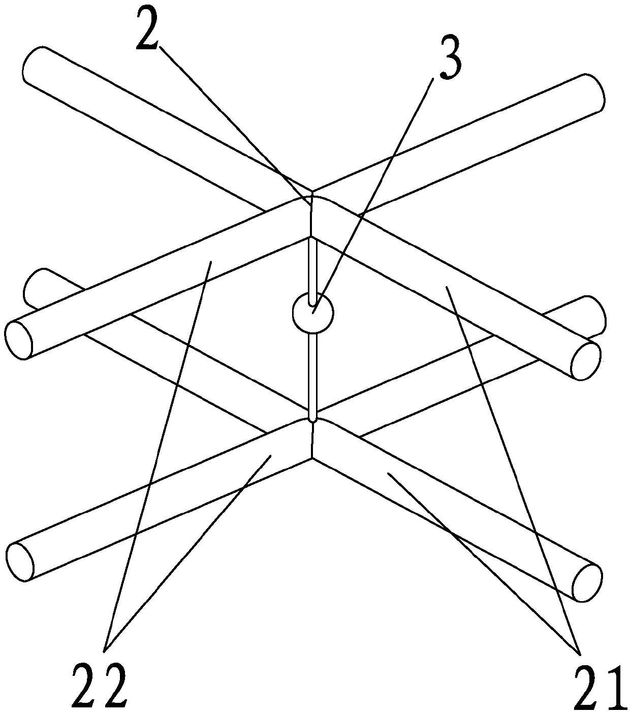 Coaxial linkage type flexible mechanical arm based on universal structures