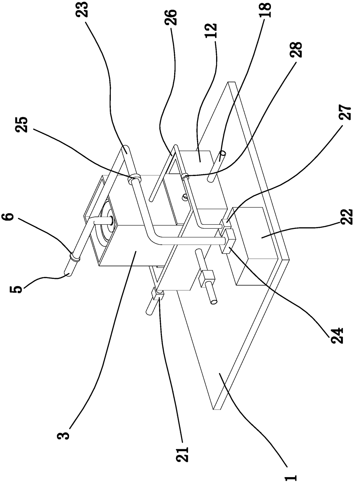 Filtering equipment for cooling fluid during numerical control machining