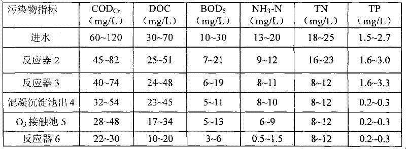 Combination process and device for deep purification of contaminated surface water