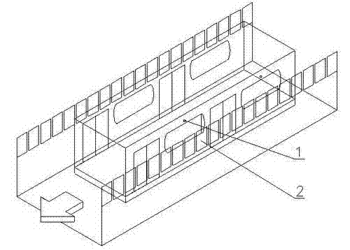 Adaptive variable frequency animation device in metro tunnel