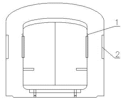 Adaptive variable frequency animation device in metro tunnel