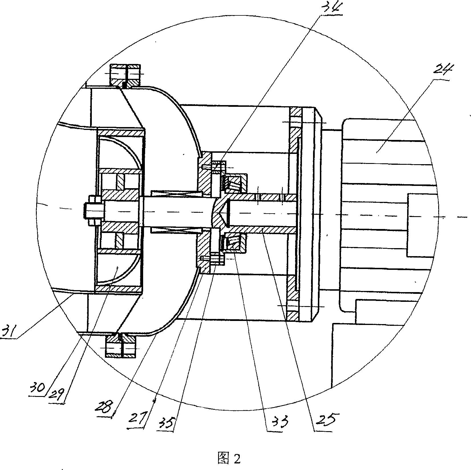 Loose fibre dyeing machine