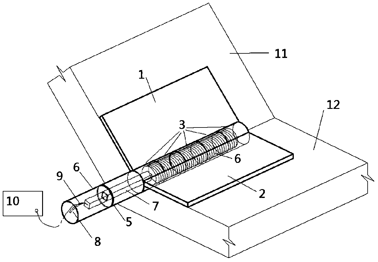 Dynamic angular displacement measuring device and method