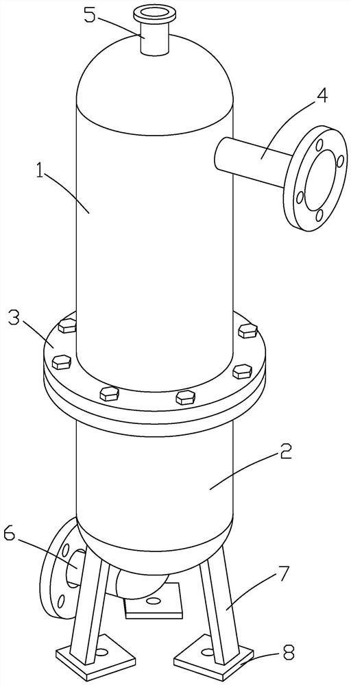 A method for manufacturing an oil-gas separator for a screw air compressor