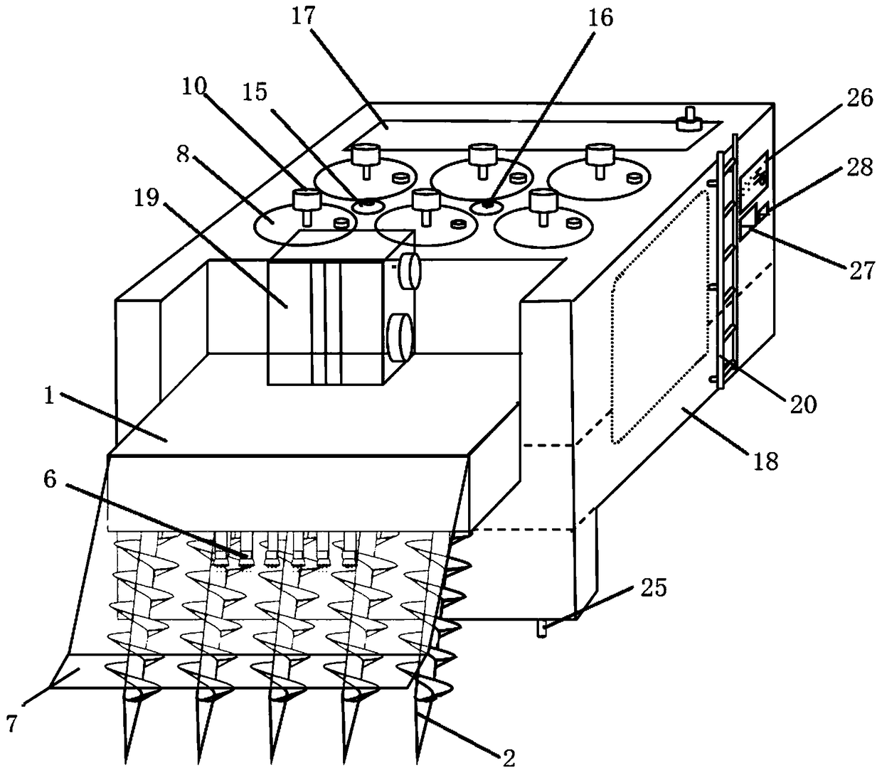 Multifunctional microbial agent delivery device for in-situ remediation of organically polluted soil