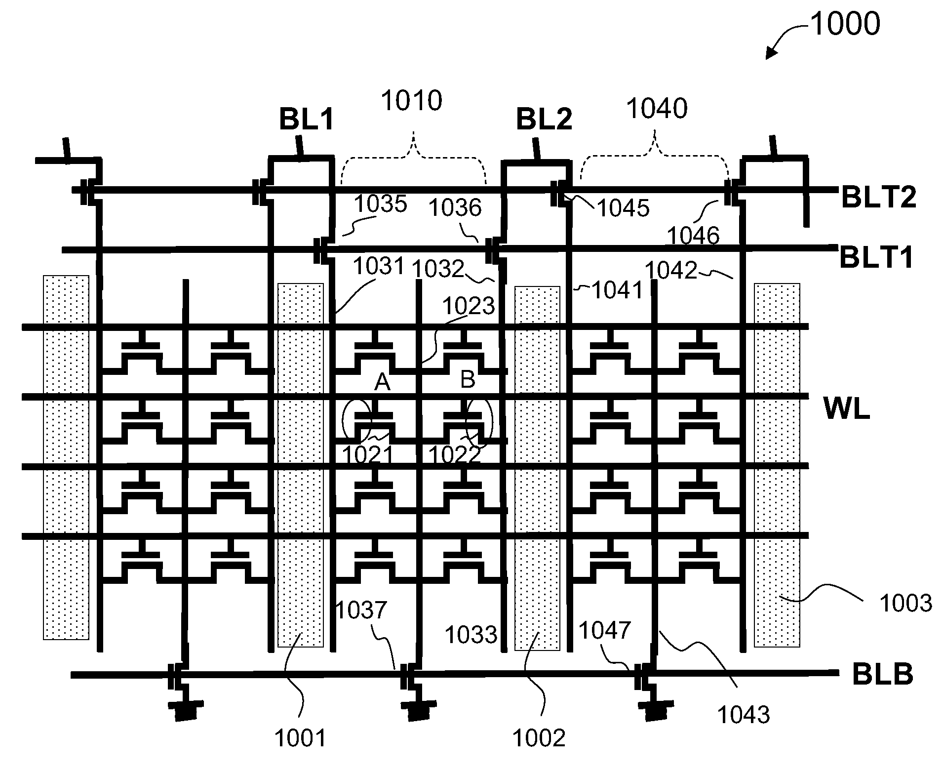 Operation methods for memory cell and array for reducing punch through leakage