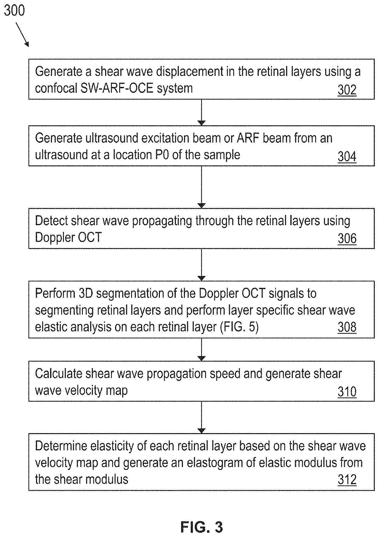 Shear wave based elasticity imaging using three-dimensional segmentation for ocular disease diagnosis