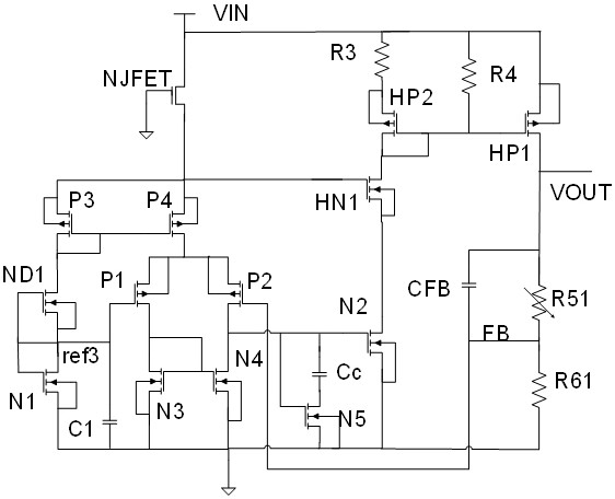 High-voltage linear voltage stabilizer