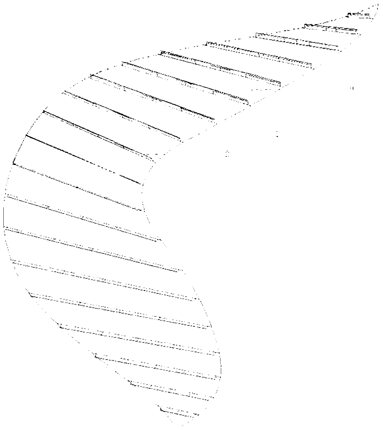 Special-shaped curtain wall system and construction method thereof