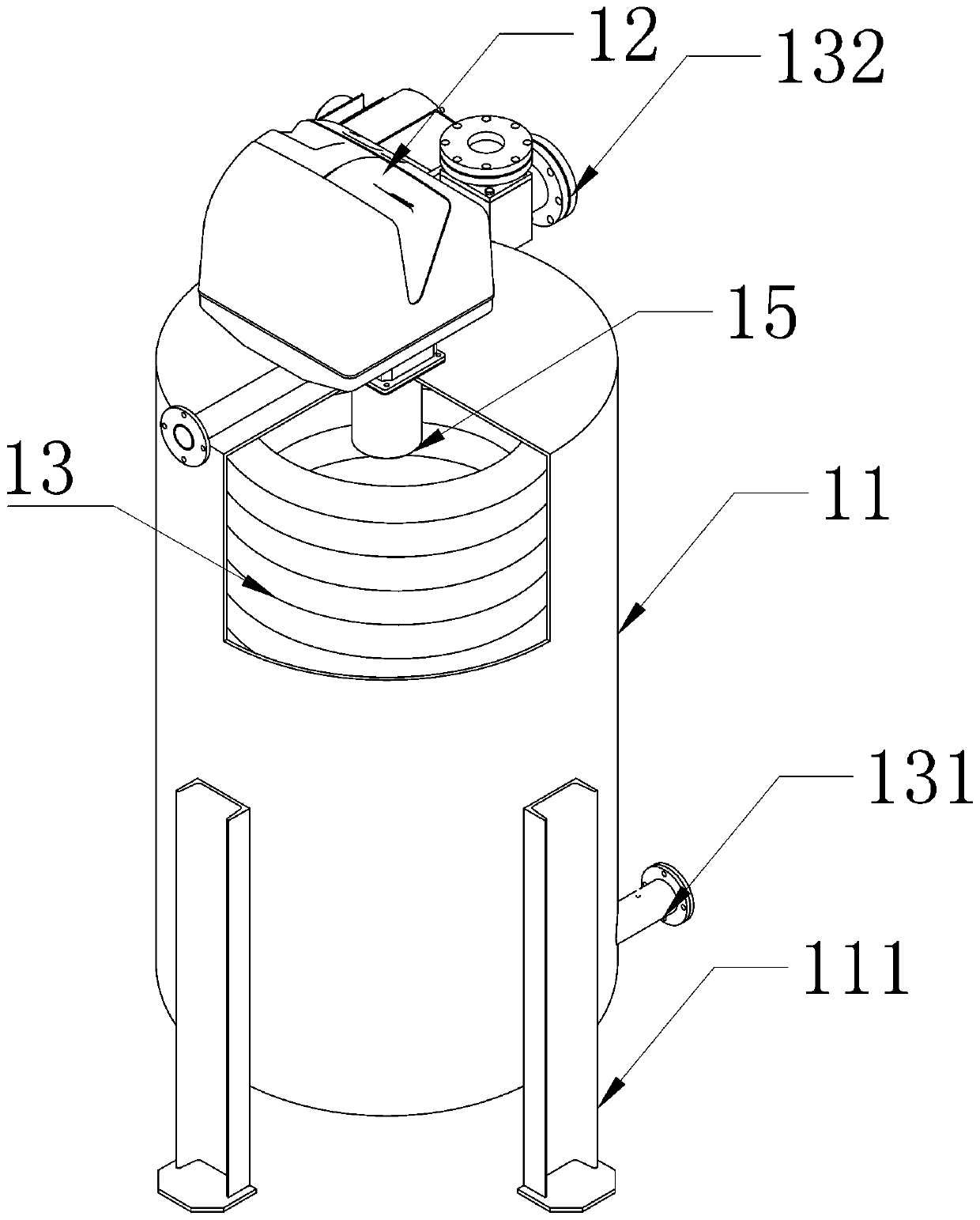 Asphalt heating heat exchanger