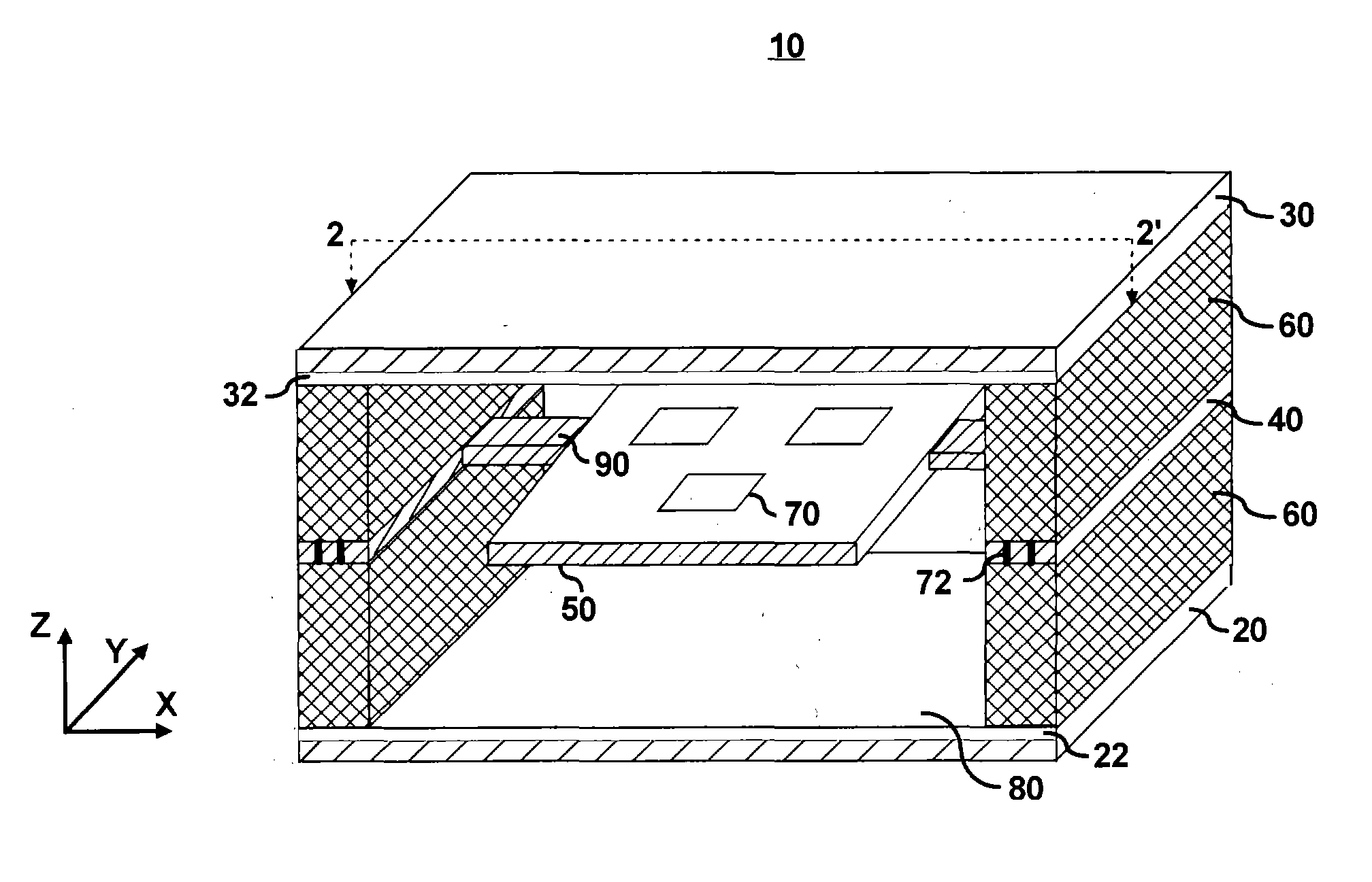 MEMS having a three-wafer structure