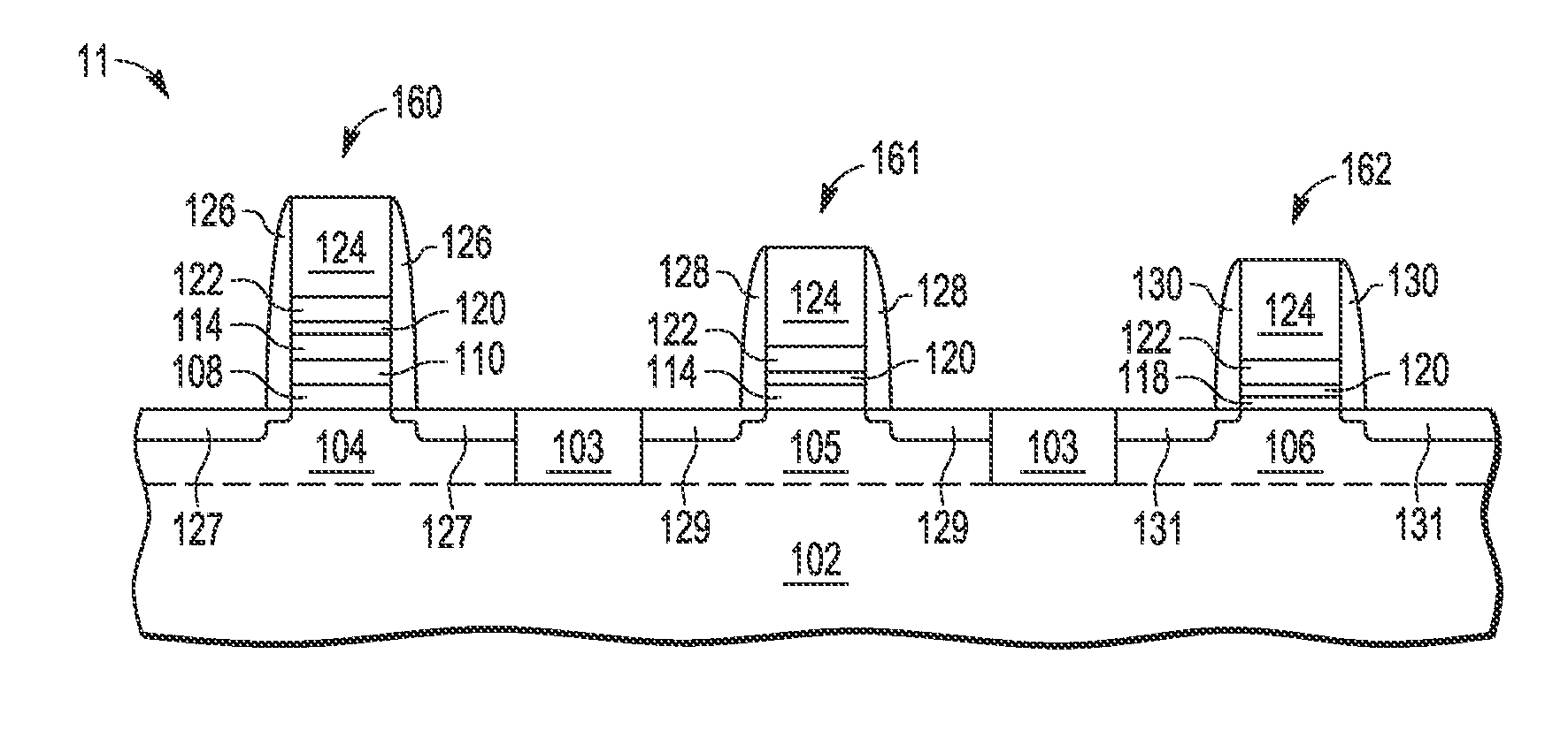 Method of Forming Different Voltage Devices with High-K Metal Gate