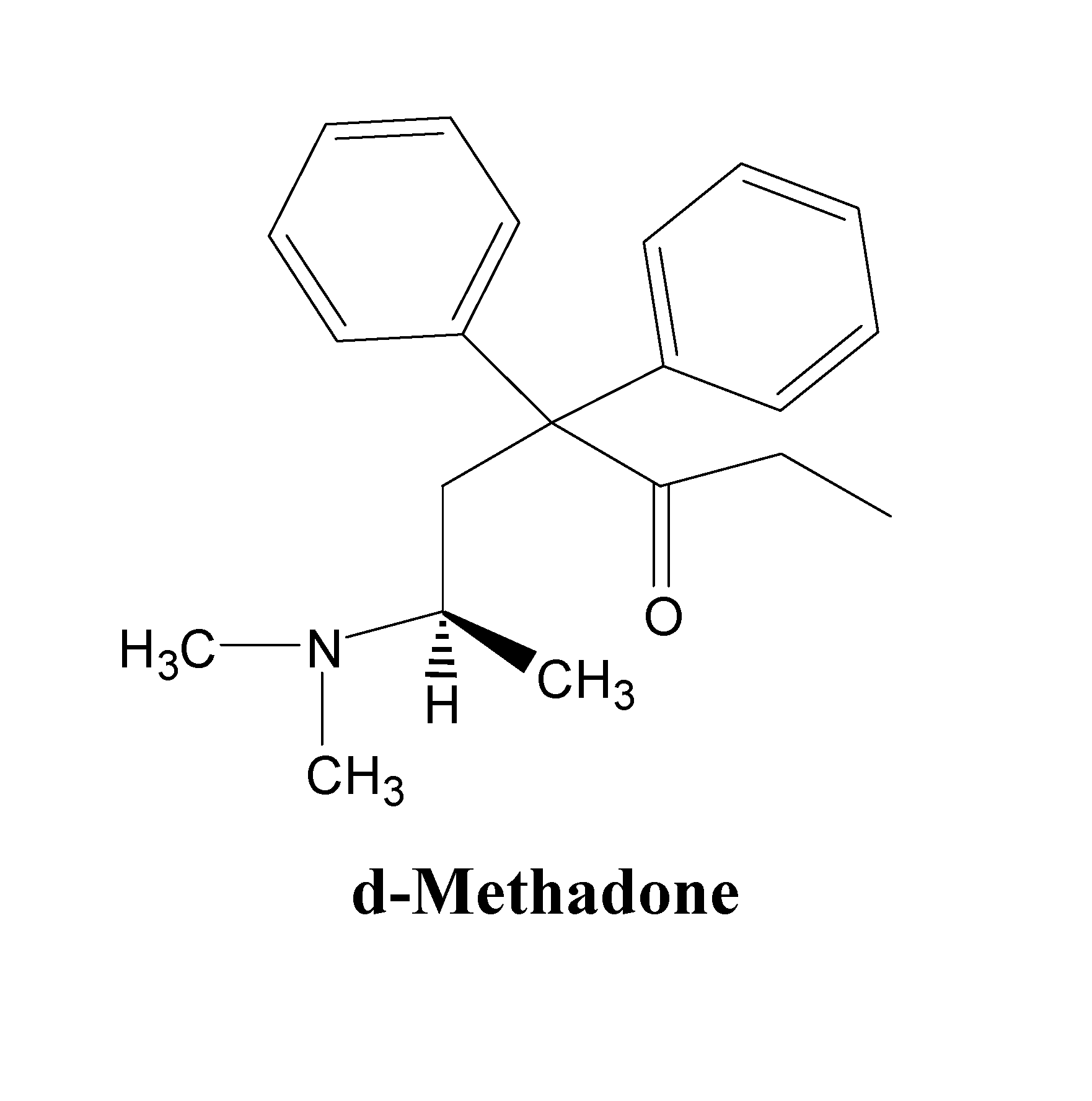 d-Methadone for the treatment of psychiatric symptoms