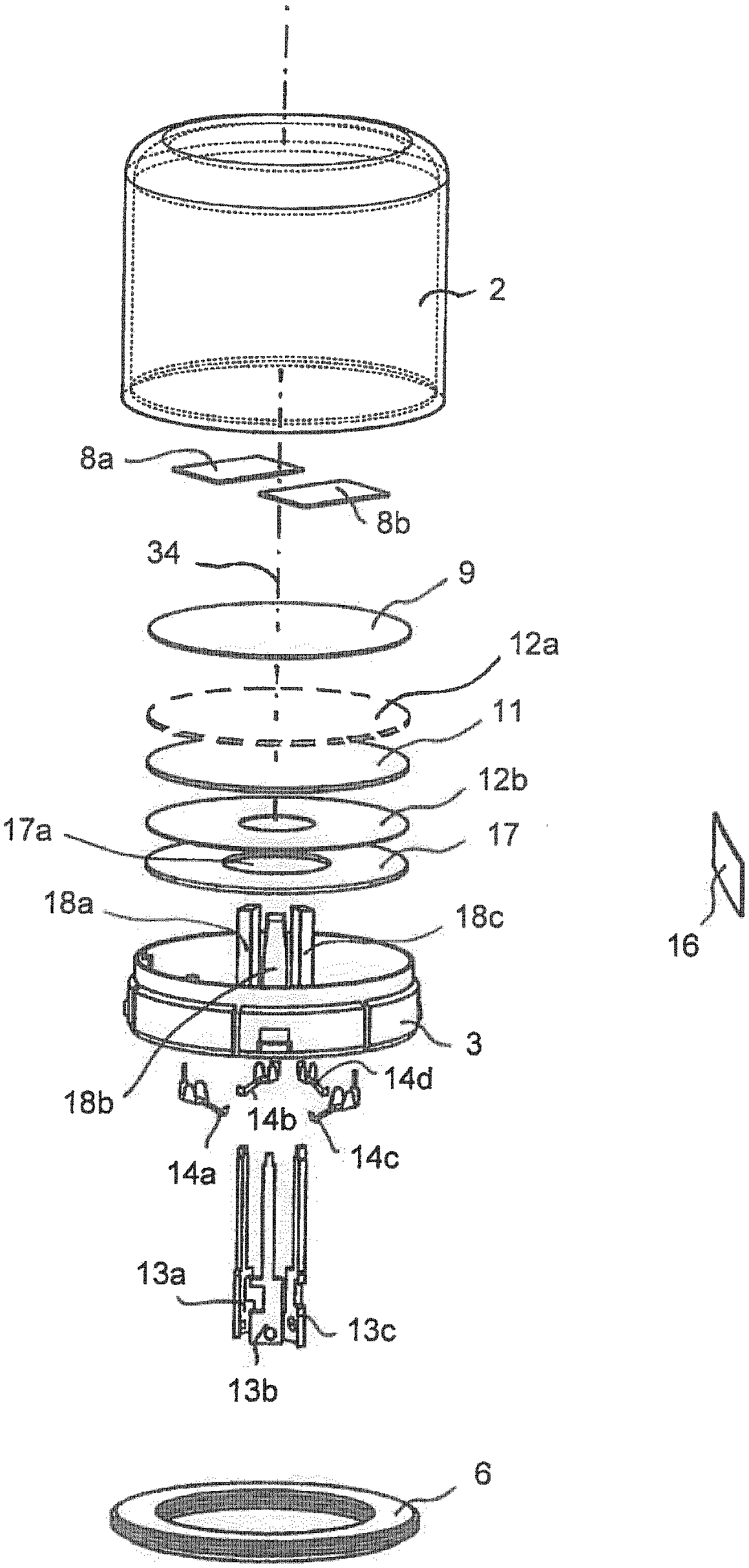 Lamp control module consisting of base and control parts, and communicating via NFC