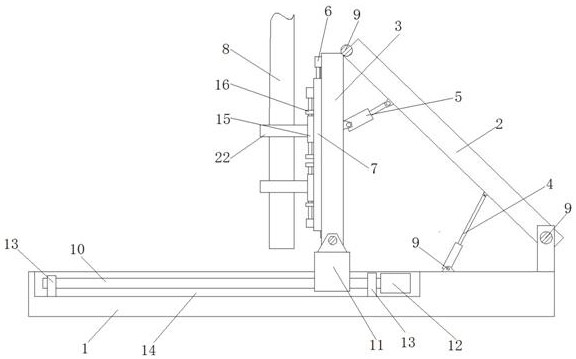 A street lamp installation device and installation method thereof