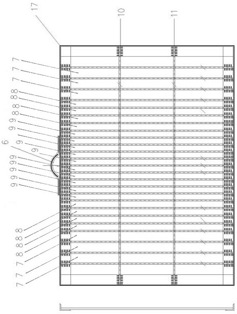 Arc-shaped trash holding device capable of shunting and collecting trash