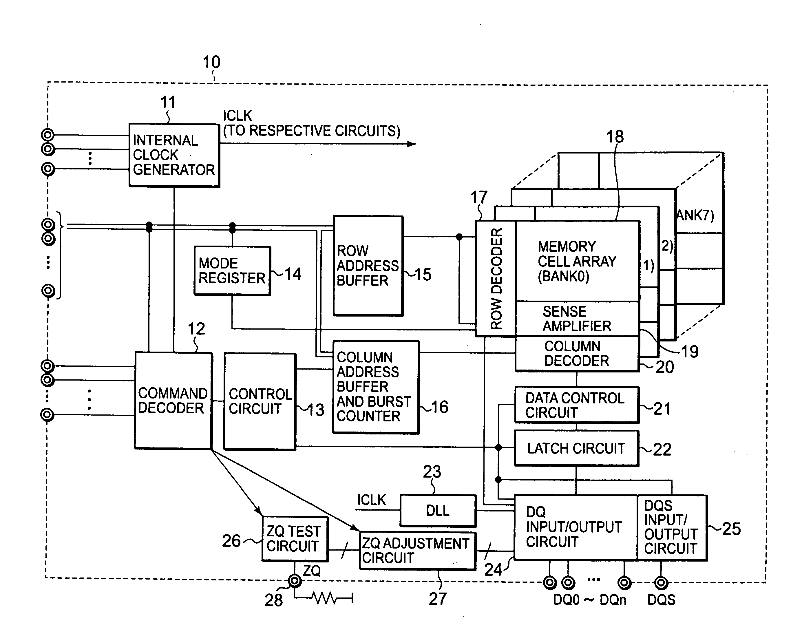 Semiconductor device, system with semiconductor device, and calibration method