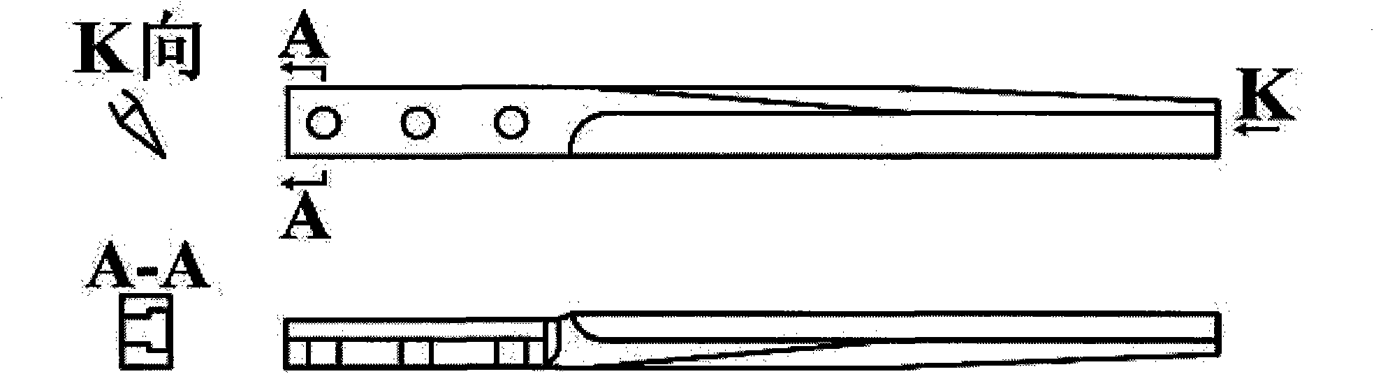 Cutter device of SBS (Styrene-butadiene thermoplastic elastomer) expansion dryer and manufacturing method thereof