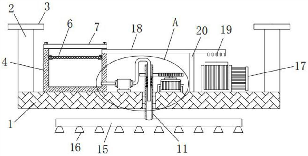 Cooling and dust removing device for electronic components