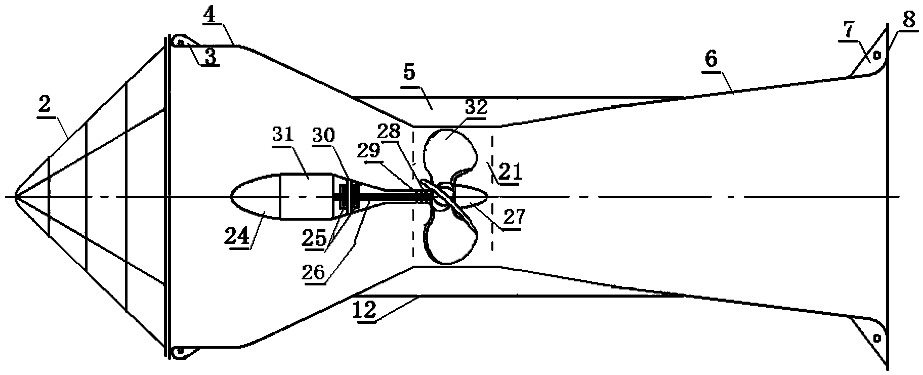 Standard floating pipe type hydroelectric generator