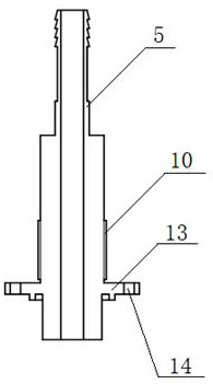 7xxx series aluminum alloy large-specification hollow cast ingot production device and process thereof