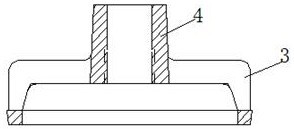 7xxx series aluminum alloy large-specification hollow cast ingot production device and process thereof