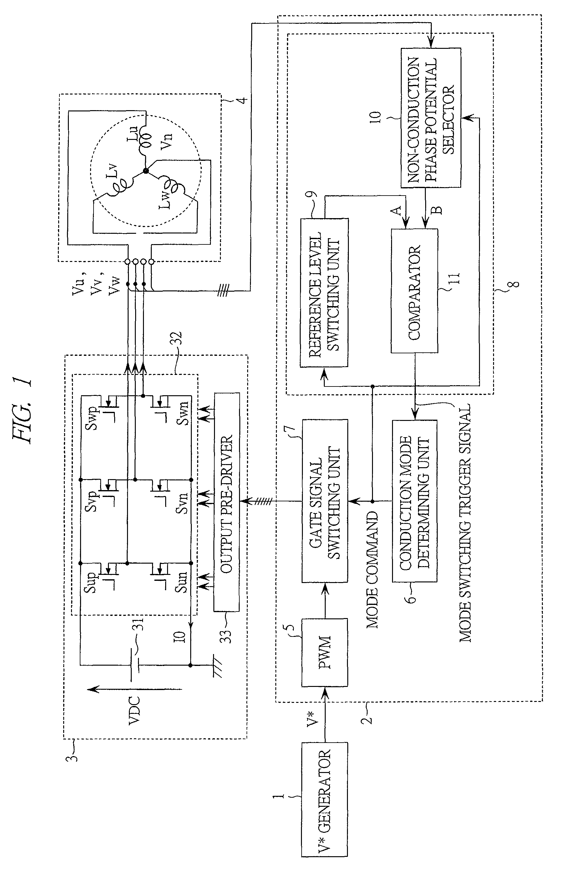 Drive system of synchronous motor