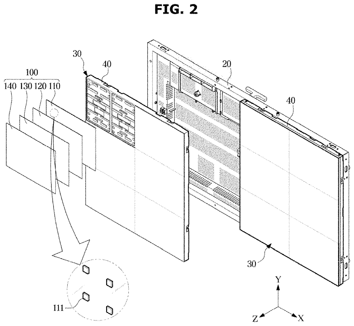 Display device including radiant heat blocking layer