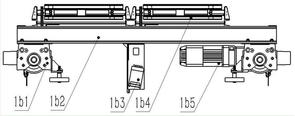 Novel RGV (Rail Guided Vehicle) material conveying system