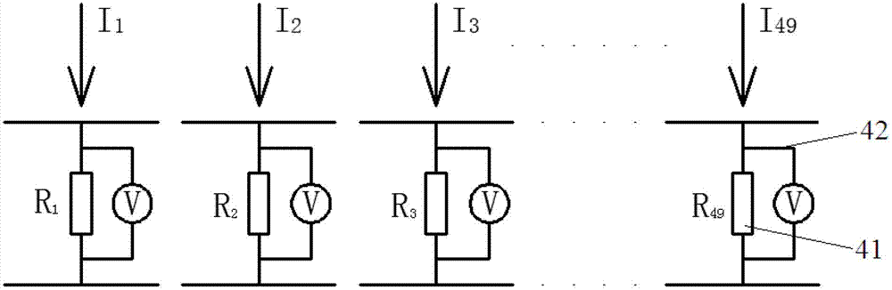 Multifunctional fuel cell on-line testing printed circuit board