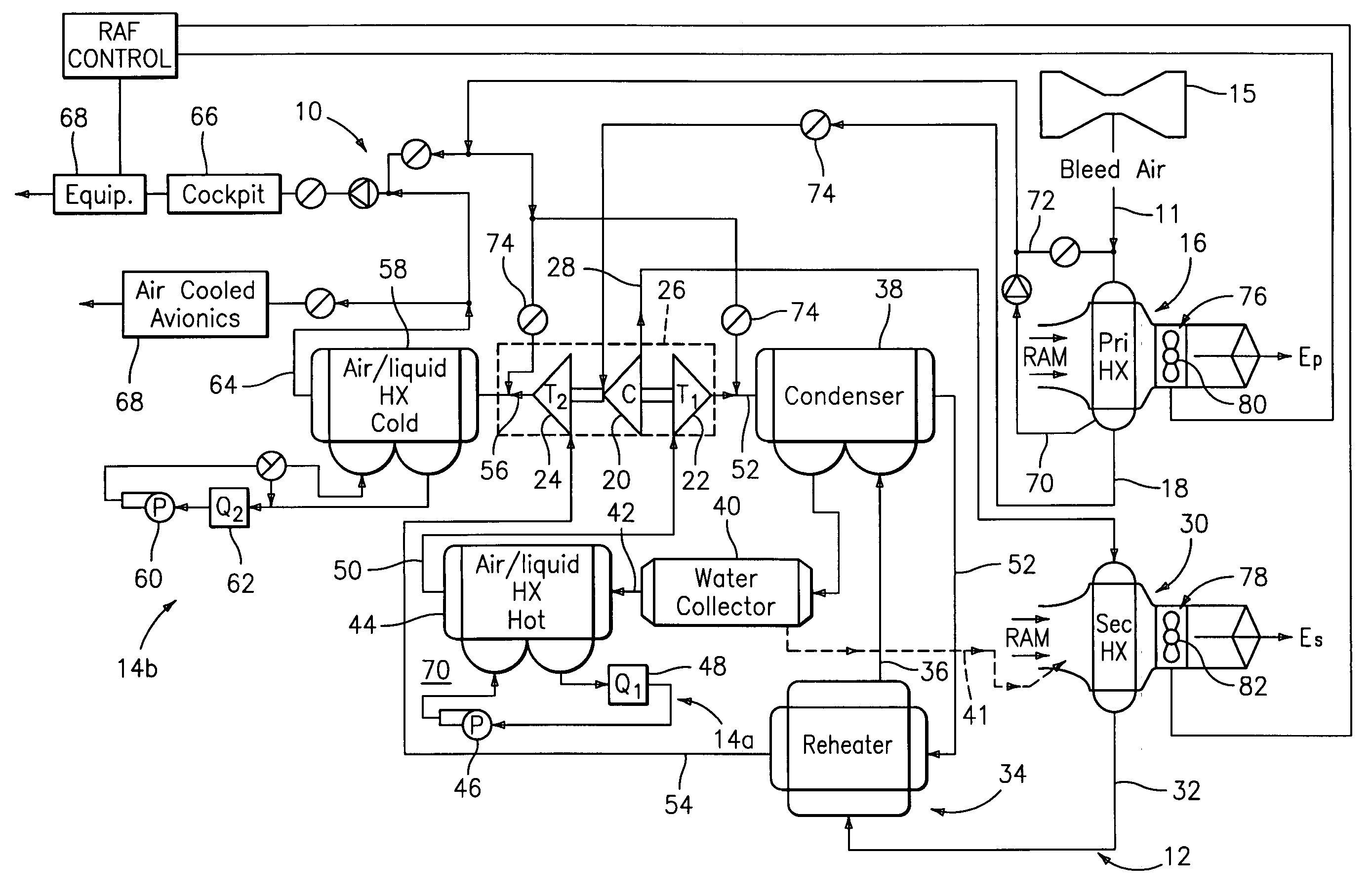 Air cycle machine for an aircraft environmental control system