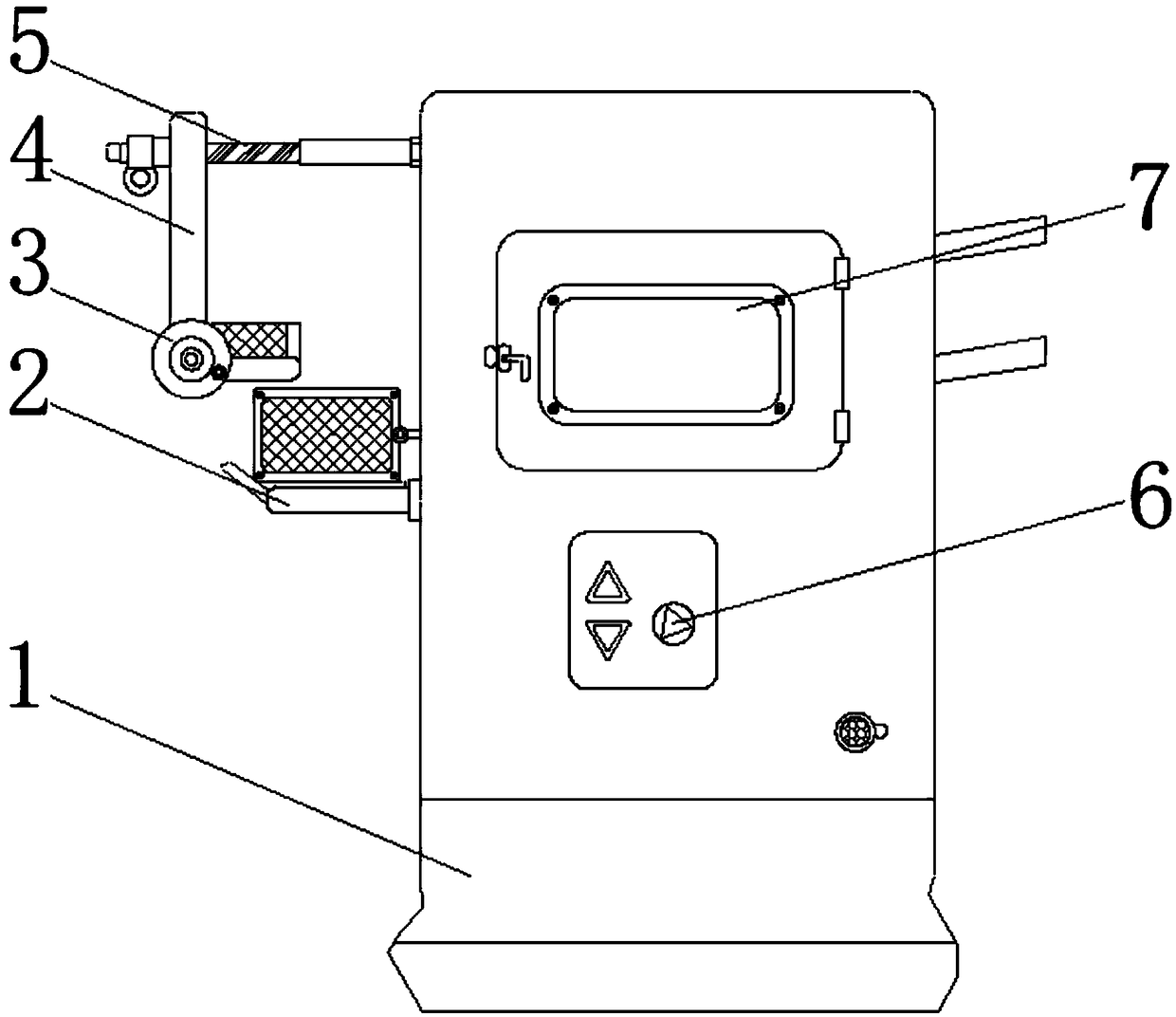 Automatic cutting and receiving auxiliary device for labels