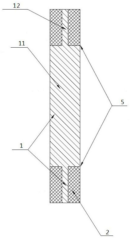 Vanadium battery spliced conductive plastic bipolar plate